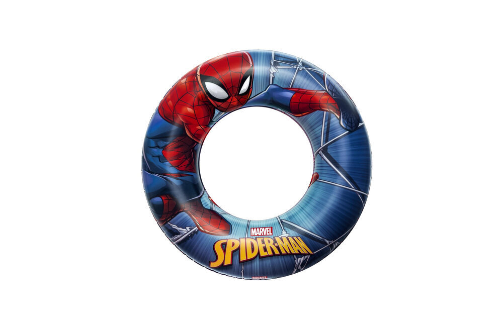 Puhallettava uintipyörä Spider Man 56 cm Bestway 98003 hinta ja tiedot | Puhallettavat vesilelut ja uima-asusteet | hobbyhall.fi