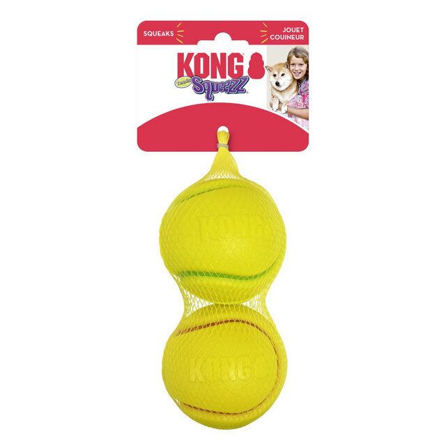 Koiran lelu Squeezz tennispallot Kong M, 2 kpl, eri värit valittavissa hinta ja tiedot | Koiran lelut | hobbyhall.fi