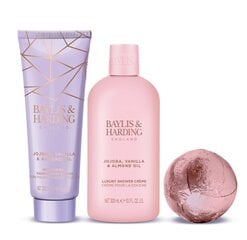 Setti Baylis & Harding Jojoba, Vanilla & Almond Oil Luxury Heart Keepsake Gift Box Gift Set hinta ja tiedot | Baylis & Harding Hajuvedet ja kosmetiikka | hobbyhall.fi