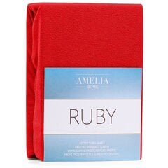AmeliaHome Ruby -muotoonommeltu lakana, punainen hinta ja tiedot | Lakanat | hobbyhall.fi