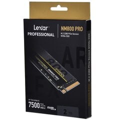 Lexar NM800 Pro 2TB M.2 2280 (LNM800P002T-RNNNG) hinta ja tiedot | Lexar Tietokoneet ja pelaaminen | hobbyhall.fi