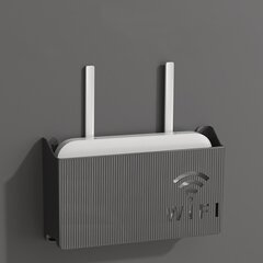 Wi-Fi-reitittimen seinäteline Perf, musta hinta ja tiedot | Hyllyt | hobbyhall.fi