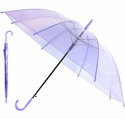 Läpinäkyvä sateenvarjo Perf, violetti hinta ja tiedot | Naisten sateenvarjot | hobbyhall.fi