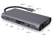 USB-C HUB 11in1 -sovitin HDMI 4K Zenwire hinta ja tiedot | Adapterit | hobbyhall.fi