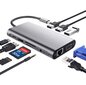 USB-C HUB 11in1 -sovitin HDMI 4K Zenwire hinta ja tiedot | Adapterit | hobbyhall.fi