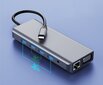 Sovitin HUB 12in1 USB-C 2x HDMI VGA USB-paikka SD LAN hinta ja tiedot | Adapterit | hobbyhall.fi