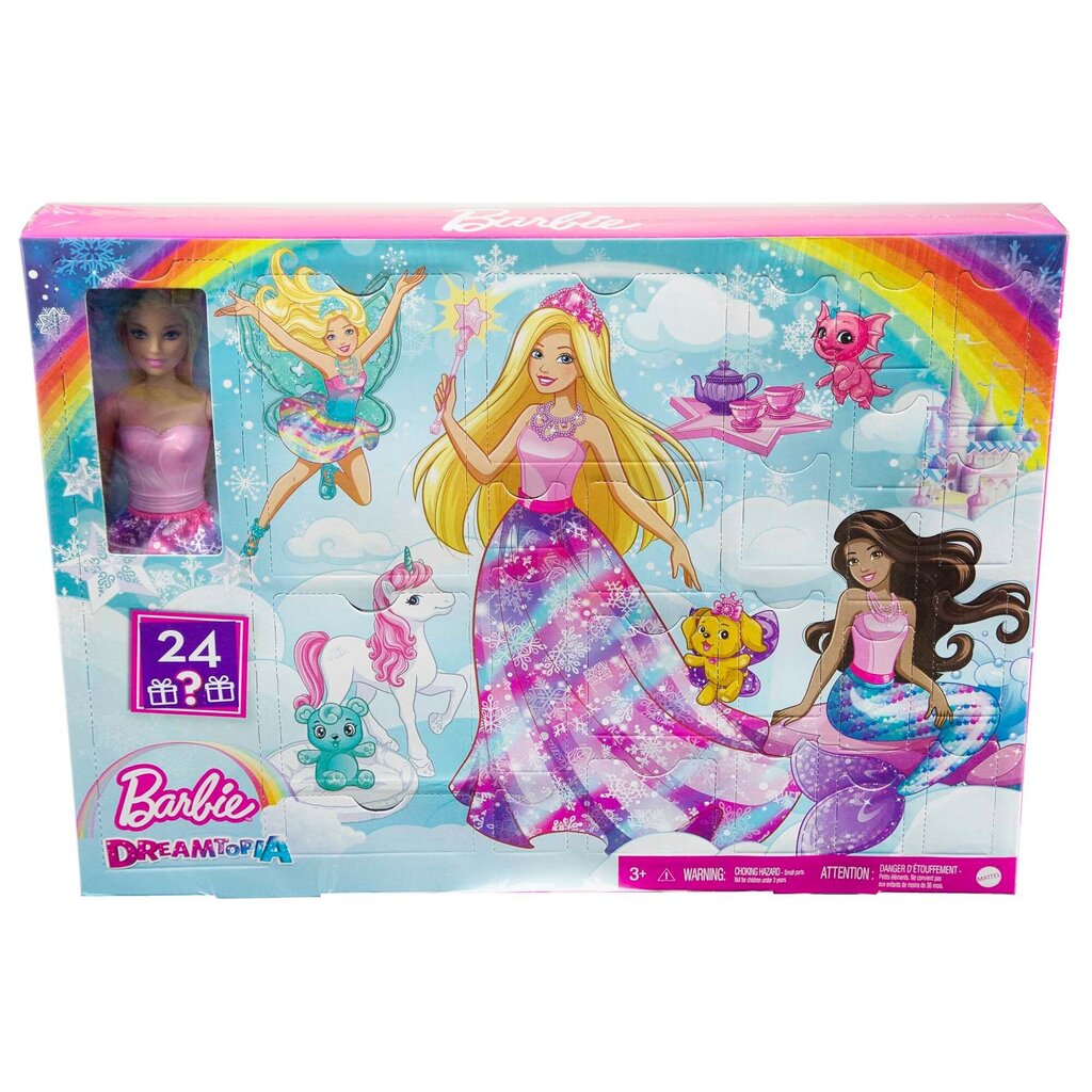 Barbie Dreamtopia Joulukalenteri Fantasy Land HGM66 hinta ja tiedot | Tyttöjen lelut | hobbyhall.fi