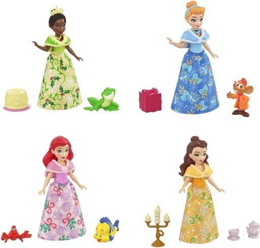 Disney Princess Joulukalenteri Pikku nuket hinta ja tiedot | Tyttöjen lelut | hobbyhall.fi