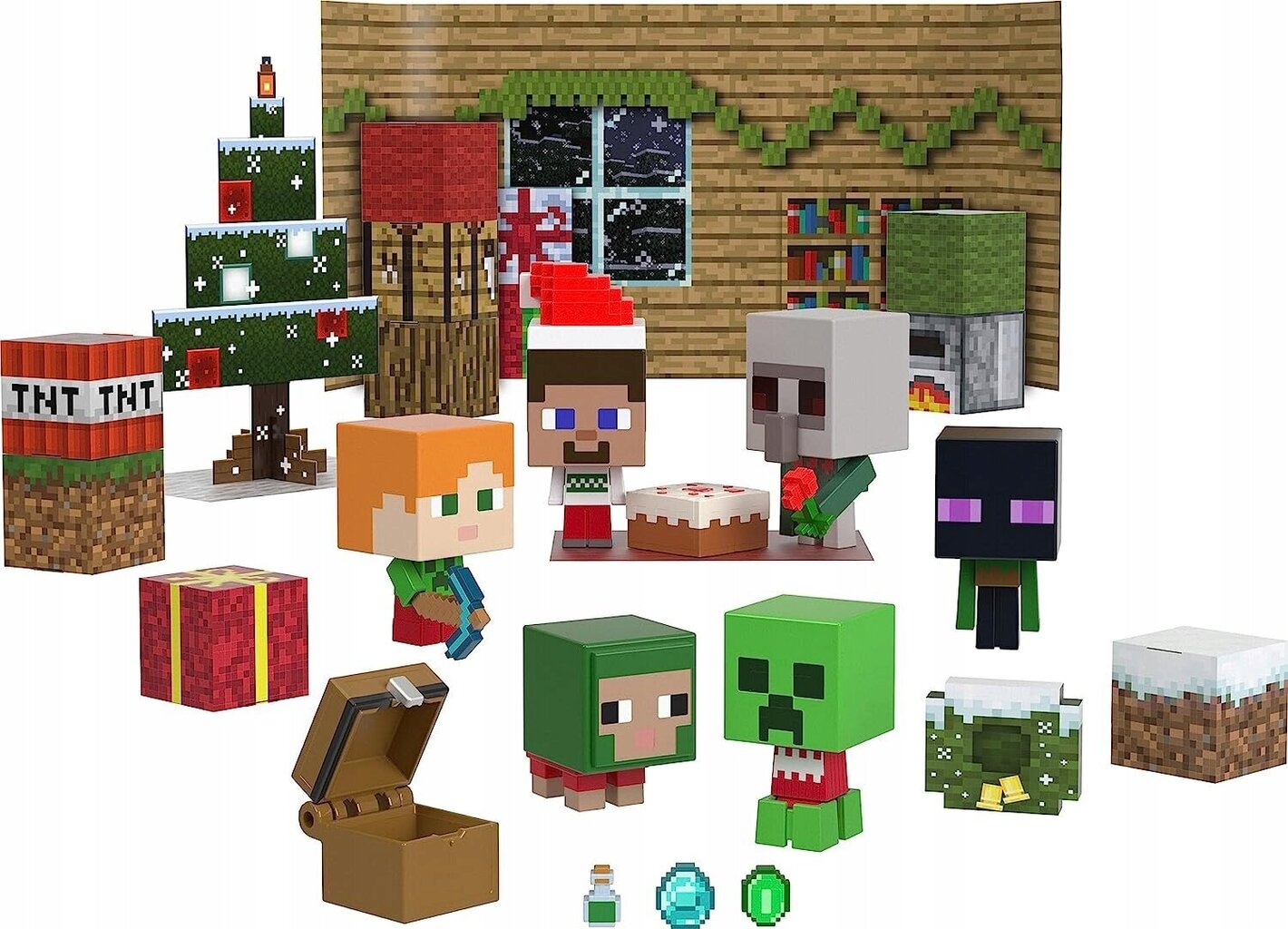 Minecraftin Joulukalenteri hinta ja tiedot | Poikien lelut | hobbyhall.fi