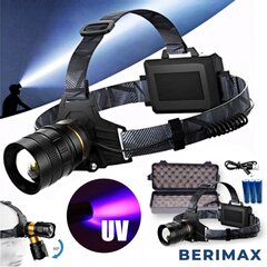 BERIMAX Otsalamppu ORTEX OX-8881 UV BRM_0901048 hinta ja tiedot | Taskulamput ja valonheittimet | hobbyhall.fi