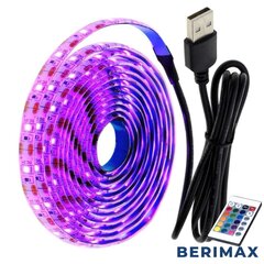 BERIMAX LED-nauhat ohjauspaneelilla TV-valaistukseen 5M BRM_1404022 BRM_1404022 hinta ja tiedot | LED-valonauhat | hobbyhall.fi