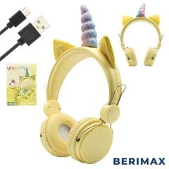 Yksisarvinen A5 langattomat kuulokkeet BERIMAX BRM_0504082YL hinta ja tiedot | Berimax Tietokoneet ja pelaaminen | hobbyhall.fi