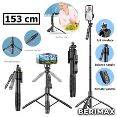 Teleskooppinen kolmijalkainen puhelinteline L16 BERIMAX BRM_2008008 hinta ja tiedot | Berimax Matkapuhelimet ja tarvikkeet | hobbyhall.fi