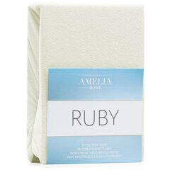 AmeliaHome Ruby -muotoonommeltu lakana, luonnonvalkoinen 200x220 hinta ja tiedot | Lakanat | hobbyhall.fi