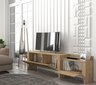 TV-teline Asir, 180x50x35cm, vaaleanruskea hinta ja tiedot | TV-tasot | hobbyhall.fi