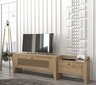 TV-teline Asir, 180x50x35cm, vaaleanruskea hinta ja tiedot | TV-tasot | hobbyhall.fi