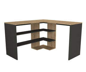 Työpöytä Asir, 120x73,8x120cm, beige/musta hinta ja tiedot | Tietokonepöydät ja työpöydät | hobbyhall.fi