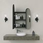 Kylpyhuonekaappi Asir, 12x45x50cm, musta hinta ja tiedot | Kylpyhuonekaapit | hobbyhall.fi