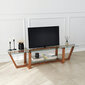 TV-teline Asir, 158x35x35cm, ruskea hinta ja tiedot | TV-tasot | hobbyhall.fi