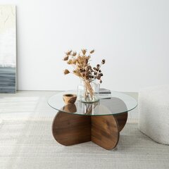 Sohvapöytä Asir, 75x35x75cm, ruskea hinta ja tiedot | Sohvapöydät | hobbyhall.fi
