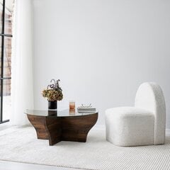 Sohvapöytä Asir, 92x36x92cm, tummanruskea hinta ja tiedot | Sohvapöydät | hobbyhall.fi