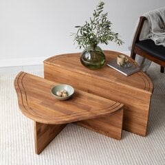 Sohvapöytä Asir, 90x40x45cm, ruskea hinta ja tiedot | Sohvapöydät | hobbyhall.fi