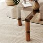 Sohvapöytä Asir, 80x40x80cm, ruskea/musta hinta ja tiedot | Sohvapöydät | hobbyhall.fi