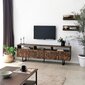 Tv-teline Asir, 170x40x30cm, tummanruskea hinta ja tiedot | TV-tasot | hobbyhall.fi