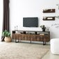 Tv-teline Asir, 170x40x30cm, tummanruskea hinta ja tiedot | TV-tasot | hobbyhall.fi