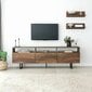 Tv-teline Asir, 170x40x30cm, tummanruskea hinta ja tiedot | TV-tasot | hobbyhall.fi