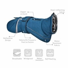 Tuulenpitävä takki koirille Ohana Windproof Eco, eri kokoja, sininen hinta ja tiedot | Koiran vaatteet | hobbyhall.fi