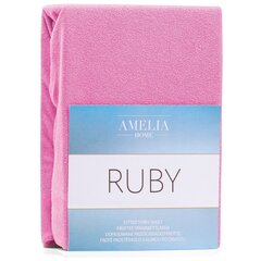 AmeliaHome Ruby -muotoonommeltu lakana, vaaleanpunainen 220x200 hinta ja tiedot | Lakanat | hobbyhall.fi