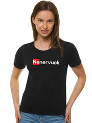 Naisten musta T-paita Nenervuok hinta ja tiedot | Naisten T-paidat | hobbyhall.fi