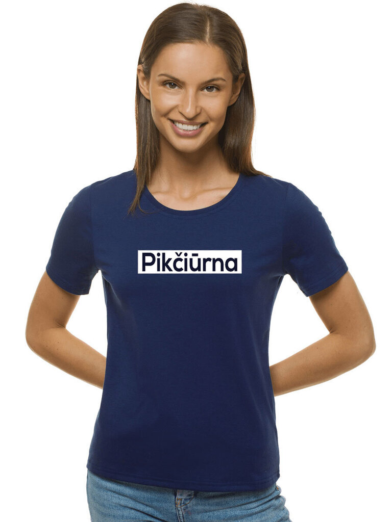 Naisten tummansininen T-paita Pikčiūrna hinta ja tiedot | Naisten T-paidat | hobbyhall.fi