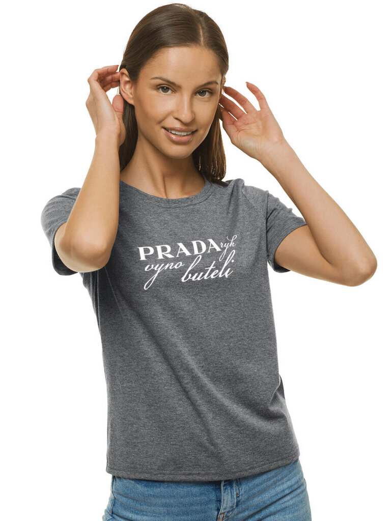 Naisten tummanharmaa paita Prada hinta ja tiedot | Naisten T-paidat | hobbyhall.fi
