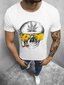 Miesten valkoinen Skeleton T-paita hinta ja tiedot | Miesten T-paidat | hobbyhall.fi