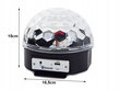 LED-diskopallo Bluetoothilla ja MP3-soittimella BERIMAX BRM_1406003 hinta ja tiedot | Juhlakoristeet | hobbyhall.fi