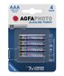 AgfaPhoto Alkaline Power Cells, AAA, LR3, 4 kpl hinta ja tiedot | Paristot | hobbyhall.fi