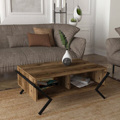 Sohvapöytä Asir, 90x38x60cm, ruskea hinta ja tiedot | Sohvapöydät | hobbyhall.fi