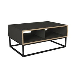 Sohvapöytä Asir, 90x41,6x60cm, musta/ruskea hinta ja tiedot | Sohvapöydät | hobbyhall.fi