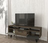 TV-jalusta Asir, 150x55,6x35cm, ruskea/musta hinta ja tiedot | TV-tasot | hobbyhall.fi