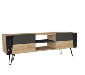 TV-teline Asir, 150x52x36,8cm, ruskea/musta hinta ja tiedot | TV-tasot | hobbyhall.fi