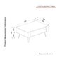 Sohvapöytä Asir, 90x40x63,6cm, ruskea/musta hinta ja tiedot | Sohvapöydät | hobbyhall.fi