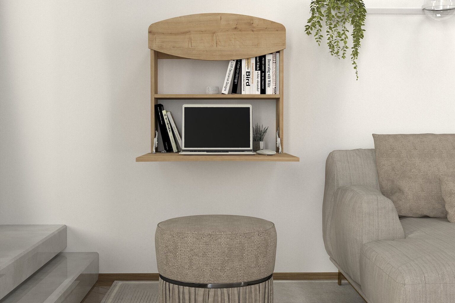 Työpöytä Asir, 72x75x50cm, beige hinta ja tiedot | Tietokonepöydät ja työpöydät | hobbyhall.fi