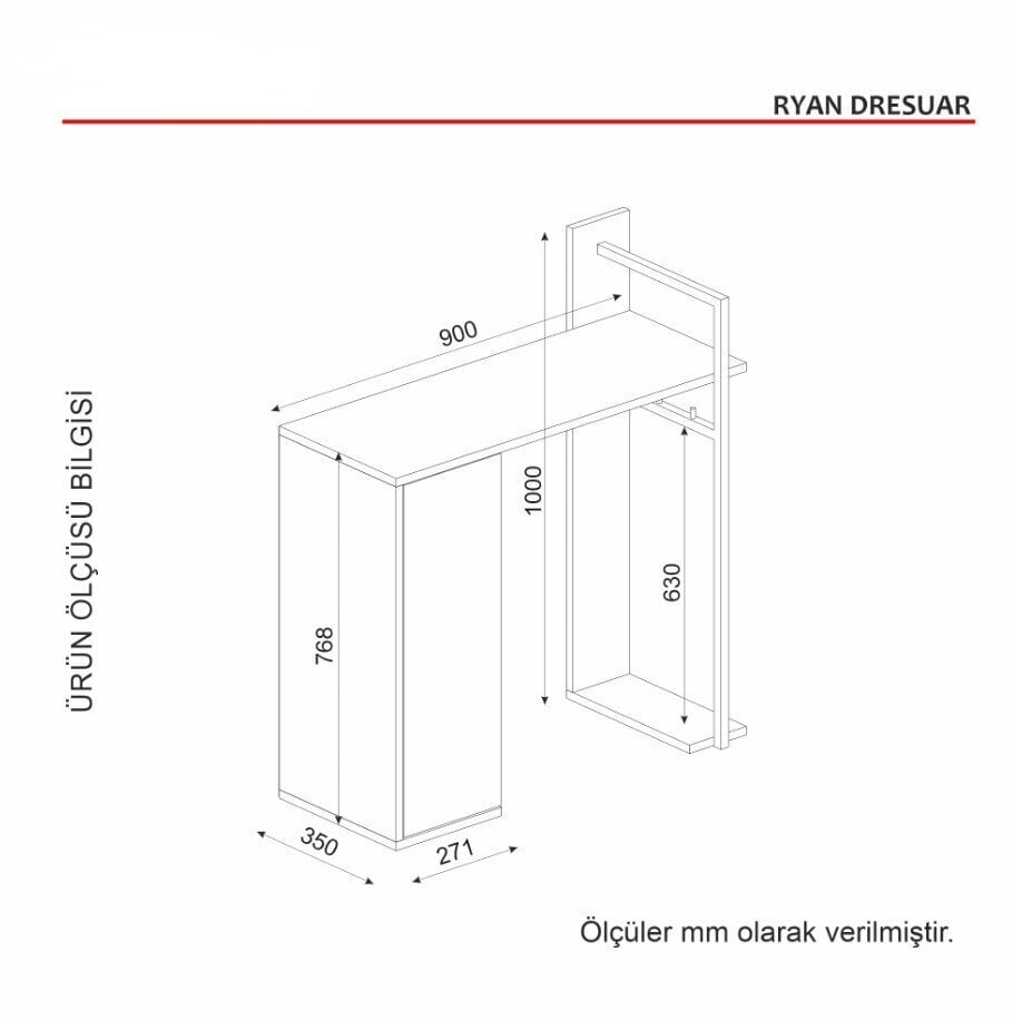 Ruokailuhuonekaappi Asir, 90x76,8x35cm, ruskea hinta ja tiedot | Eteisen kaapit | hobbyhall.fi