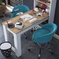 Pukupöytä Asir, 120x153,6x53,8cm, valkoinen/beige hinta ja tiedot | Peilipöydät | hobbyhall.fi