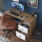Työpöytä Asir, 120x73,8x50cm, beige/valkoinen hinta ja tiedot | Tietokonepöydät ja työpöydät | hobbyhall.fi