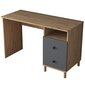 Työpöytä Asir, 120x73,8x50cm, ruskea/musta hinta ja tiedot | Tietokonepöydät ja työpöydät | hobbyhall.fi