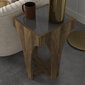 Sivupöytä Asir, 37,4x58x33,8cm, ruskea/musta hinta ja tiedot | Sohvapöydät | hobbyhall.fi