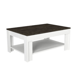 Sohvapöytä Asir, 90x40x60cm, valkoinen/ruskea hinta ja tiedot | Sohvapöydät | hobbyhall.fi